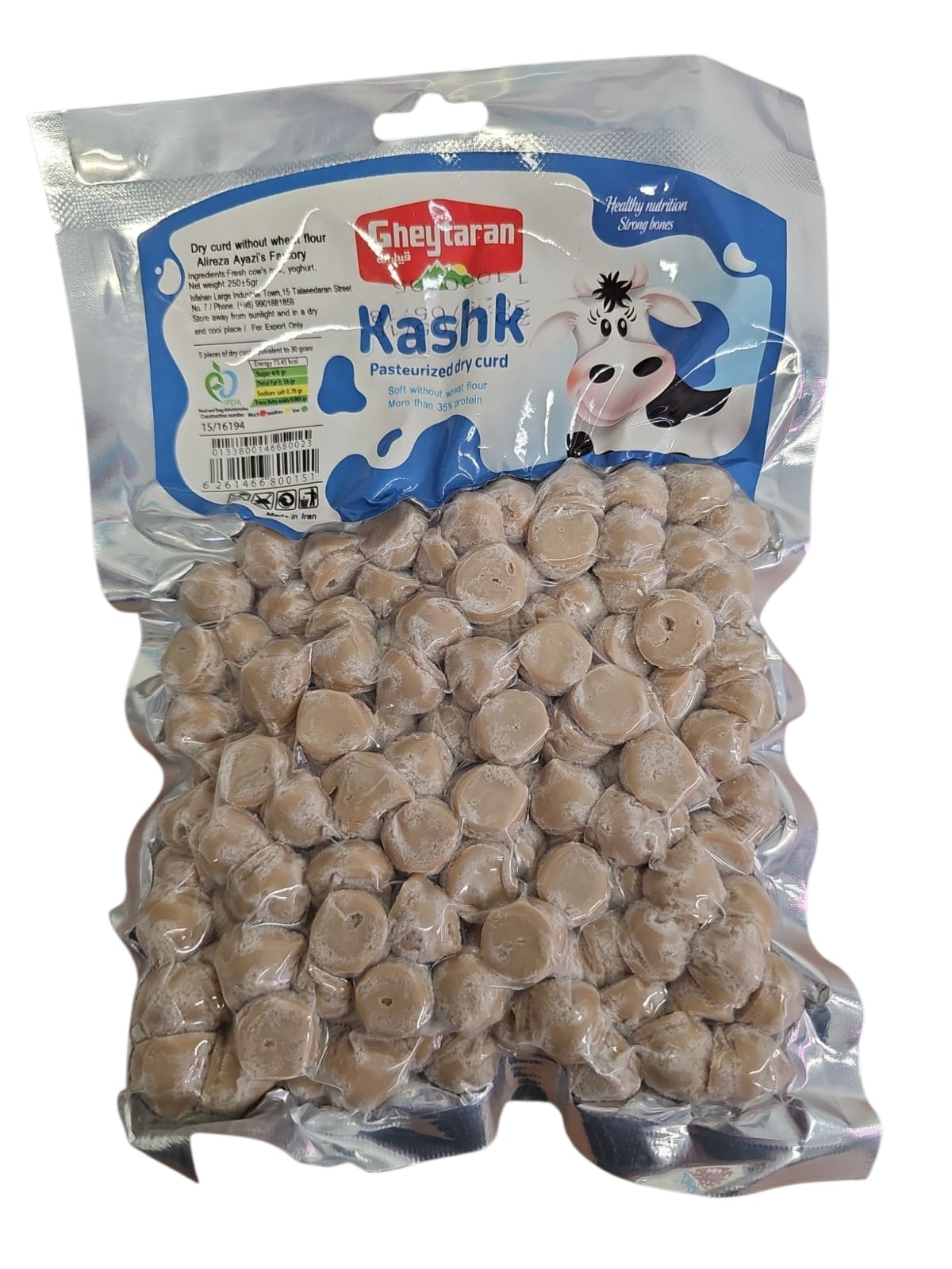 Dried curd without wheat flour Prison kashk